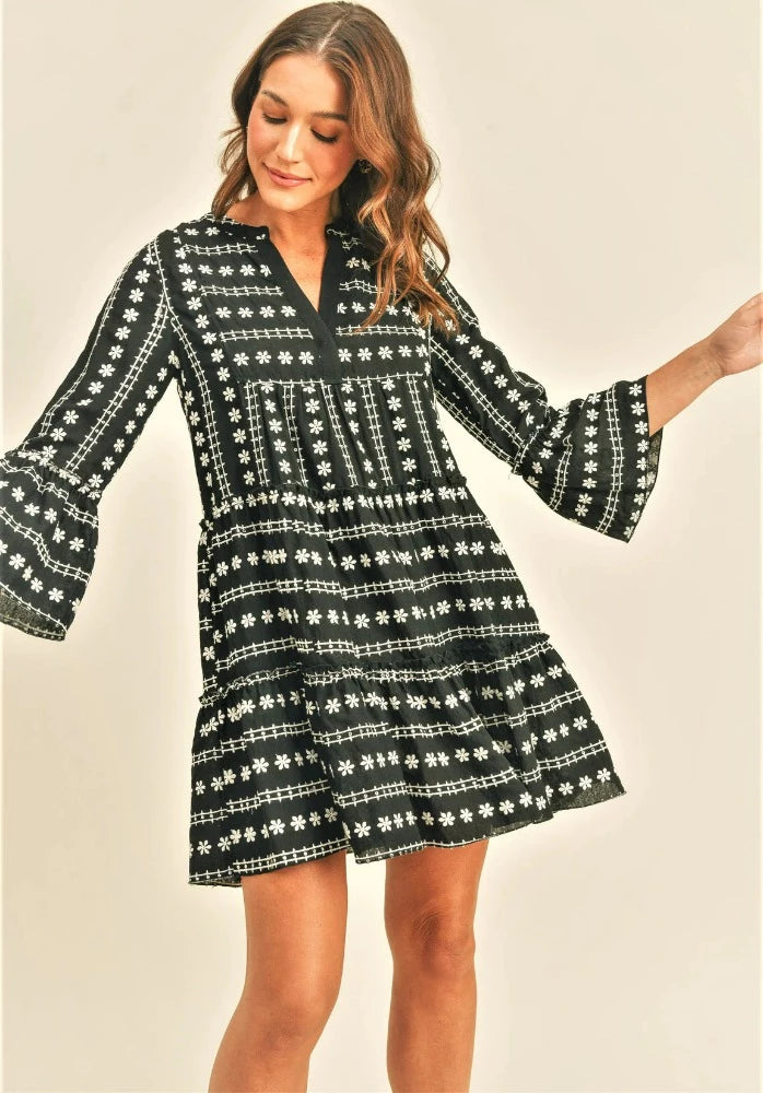 Mia Embroidered Dress
