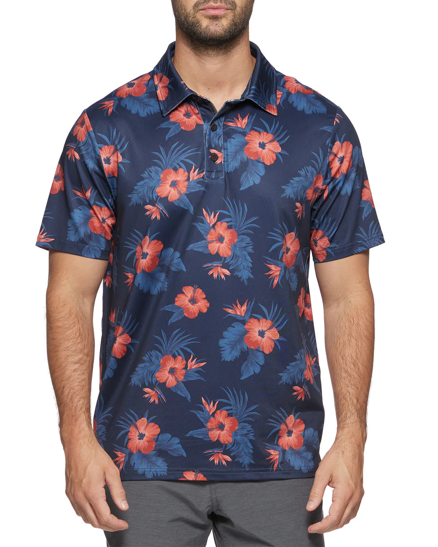 Flag And Anthem Navy Tampa Hibiscus