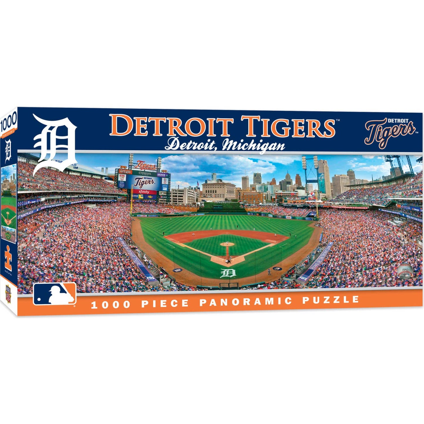 Detroit Tigers - 1000 Piece Panoramic Puzzle