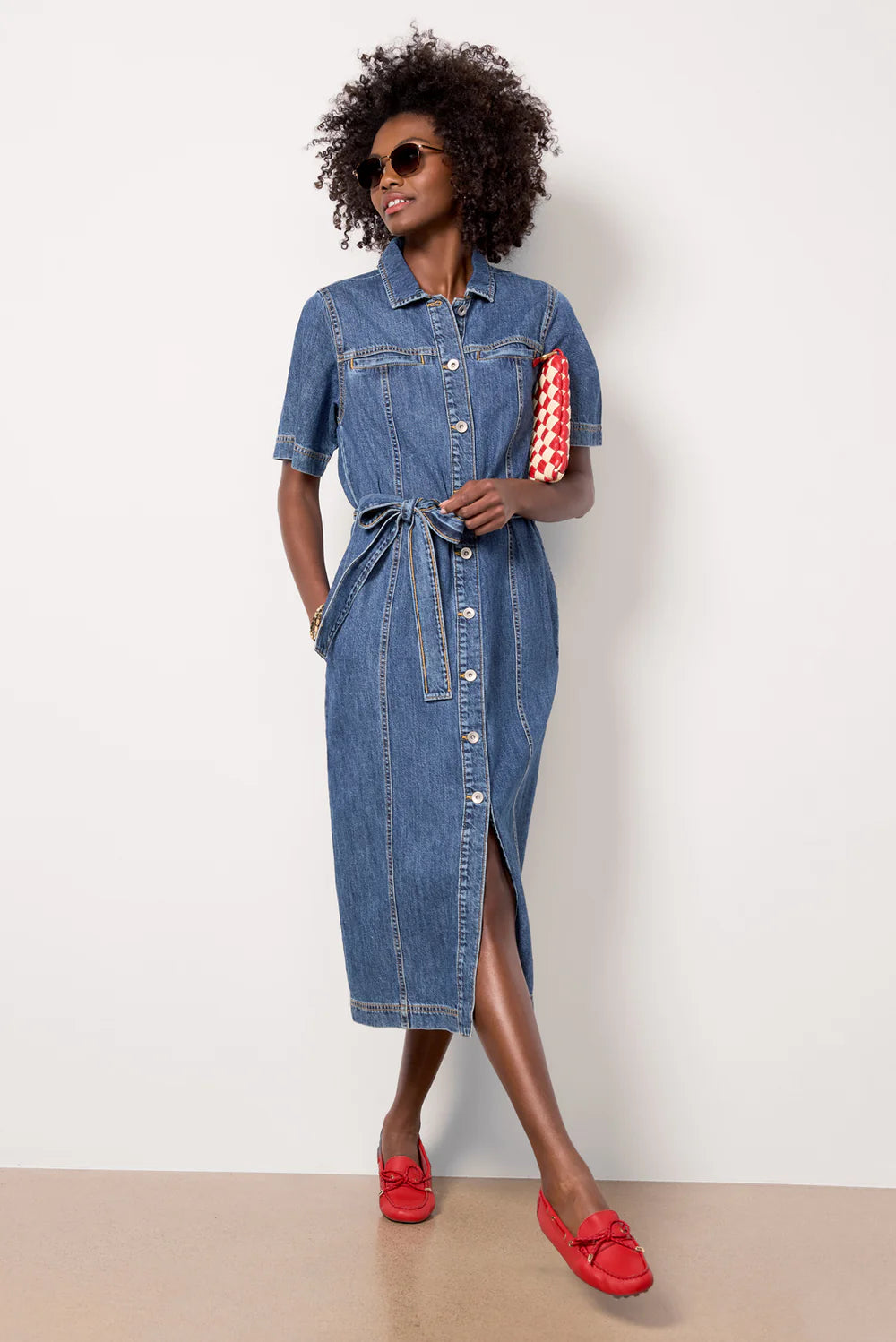 Sanctuary Alma Denim Midi Dress