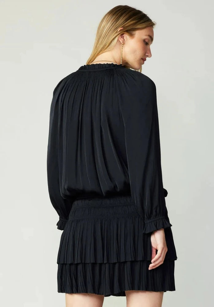 Current Air Black Pleated Mini Dress
