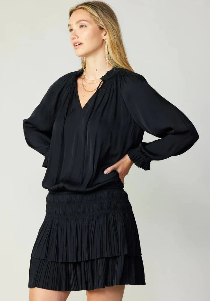 Current Air Black Pleated Mini Dress