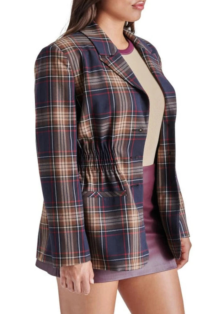 Steve Madden Frida Plaid Blazer