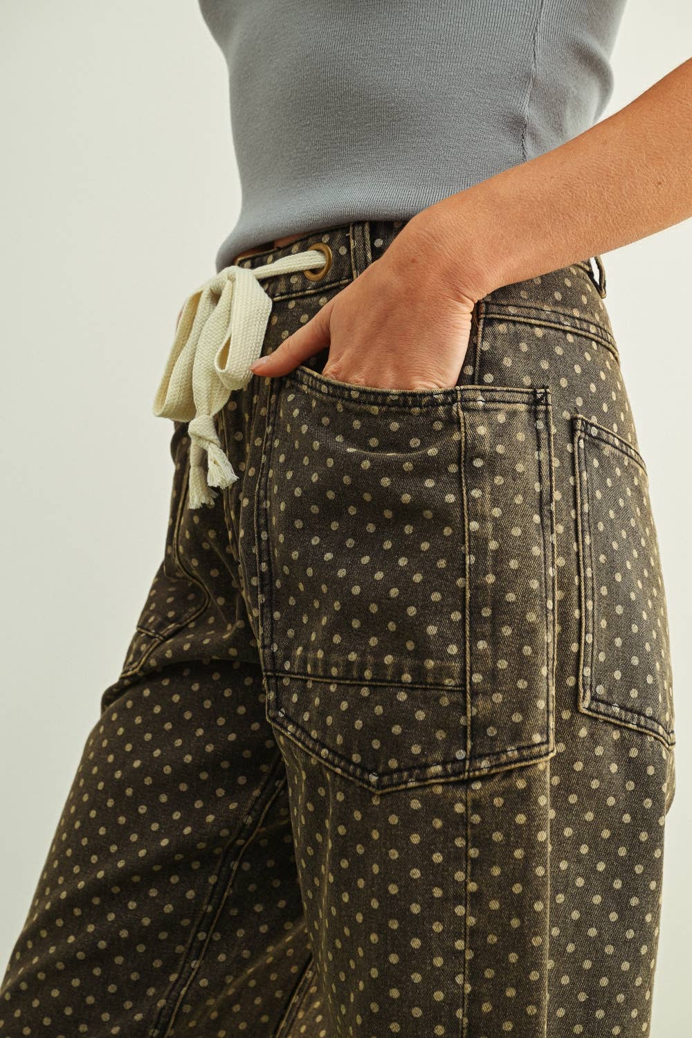 POLKA DOT PANTS W/ BELT