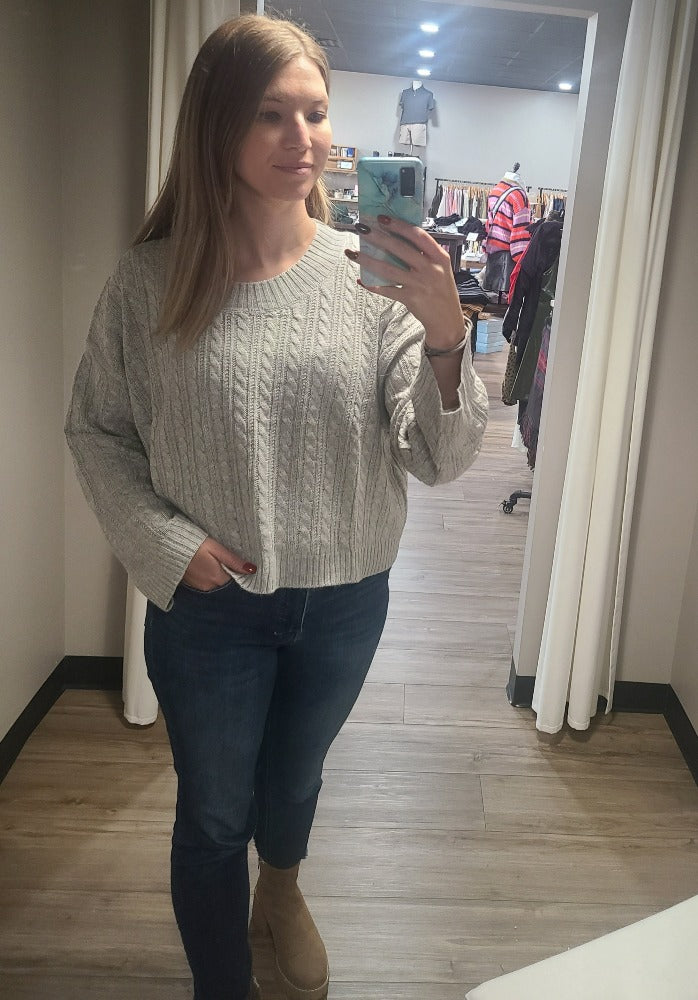 Lucy Paris Shay Cable Knit Sweater
