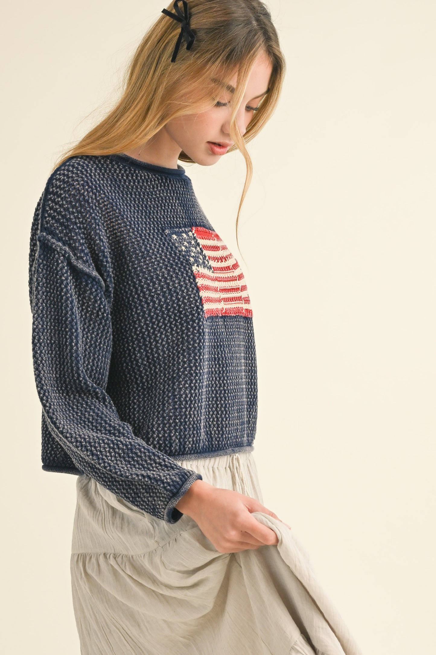 American Flag Sweater