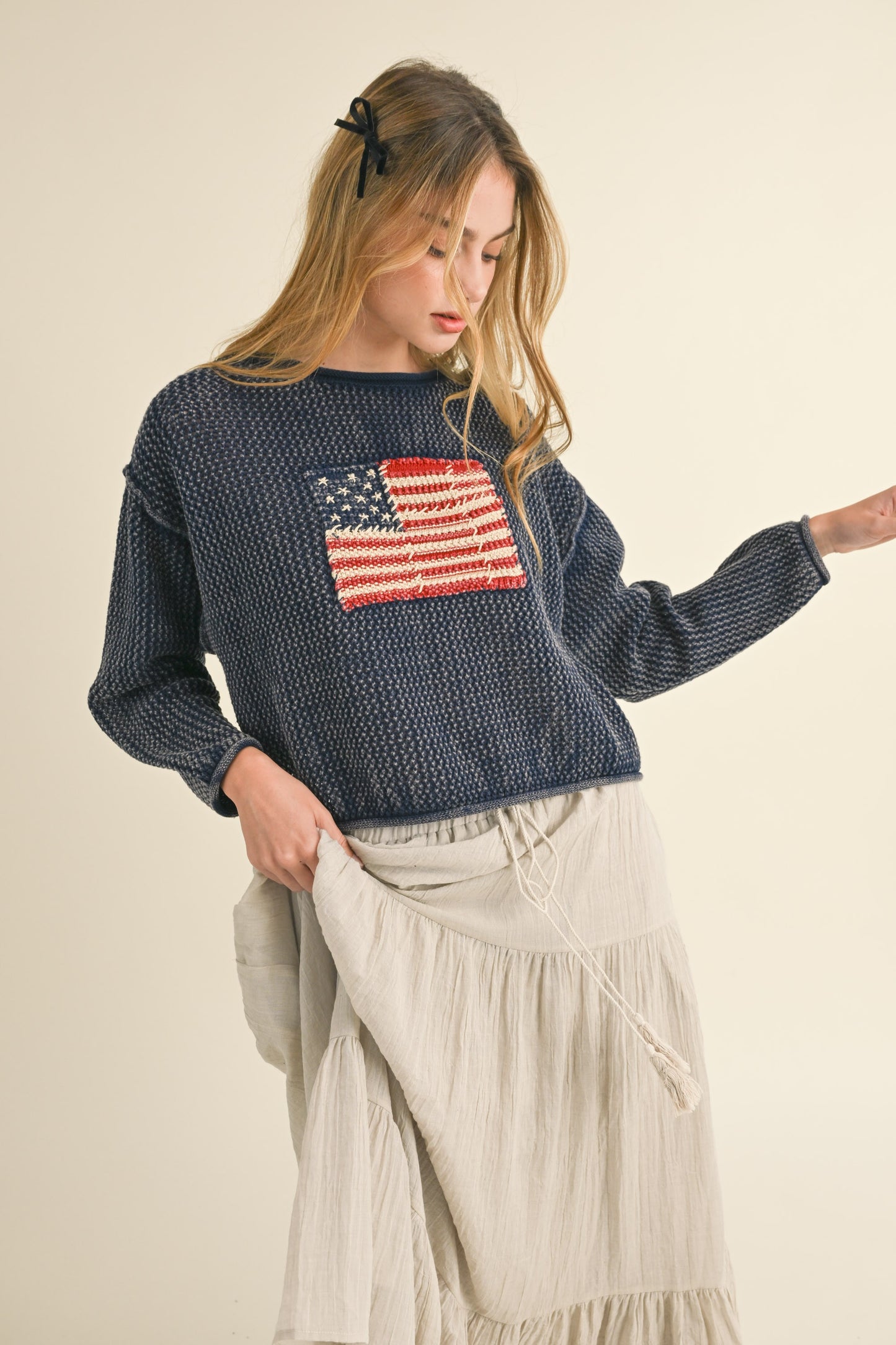 American Flag Sweater