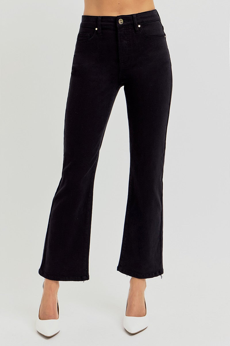 Black Control Crop Pants