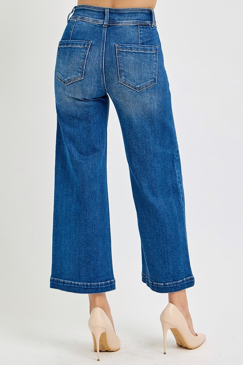 High Rise Crop with Belt