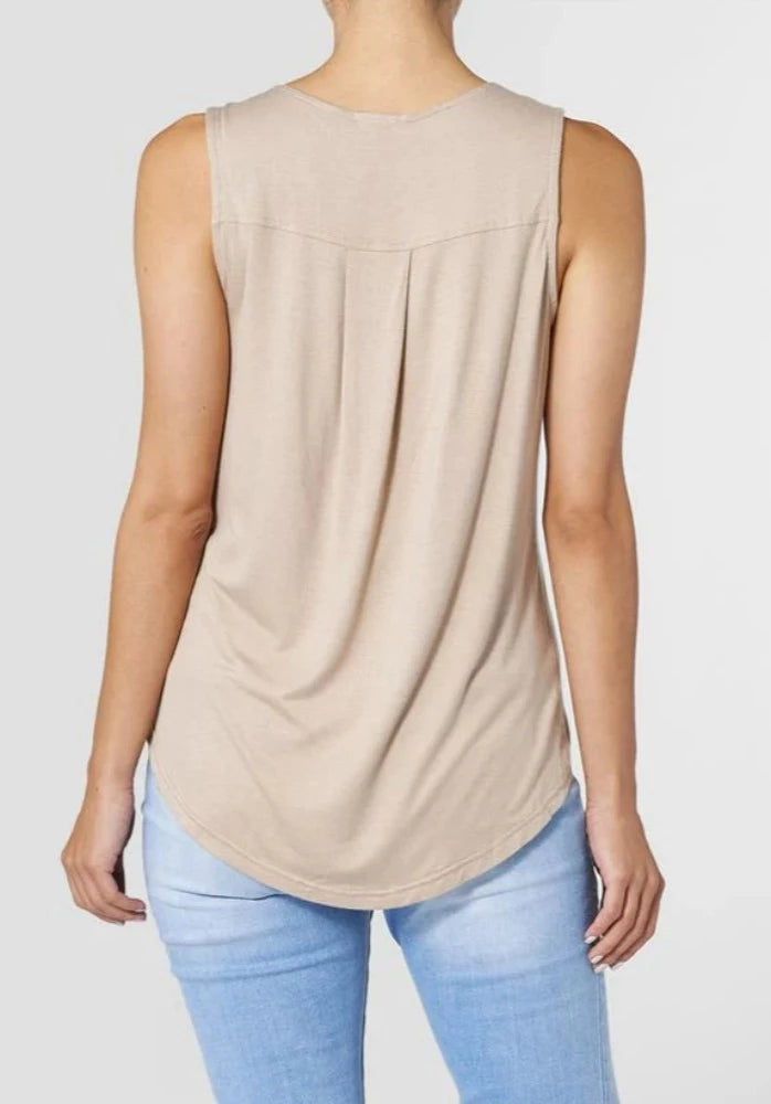 Erin Pleat Tank