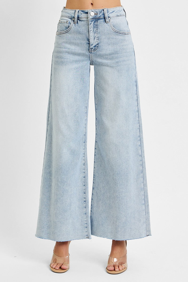 Risen High Rise Ankle Wide Palazzo