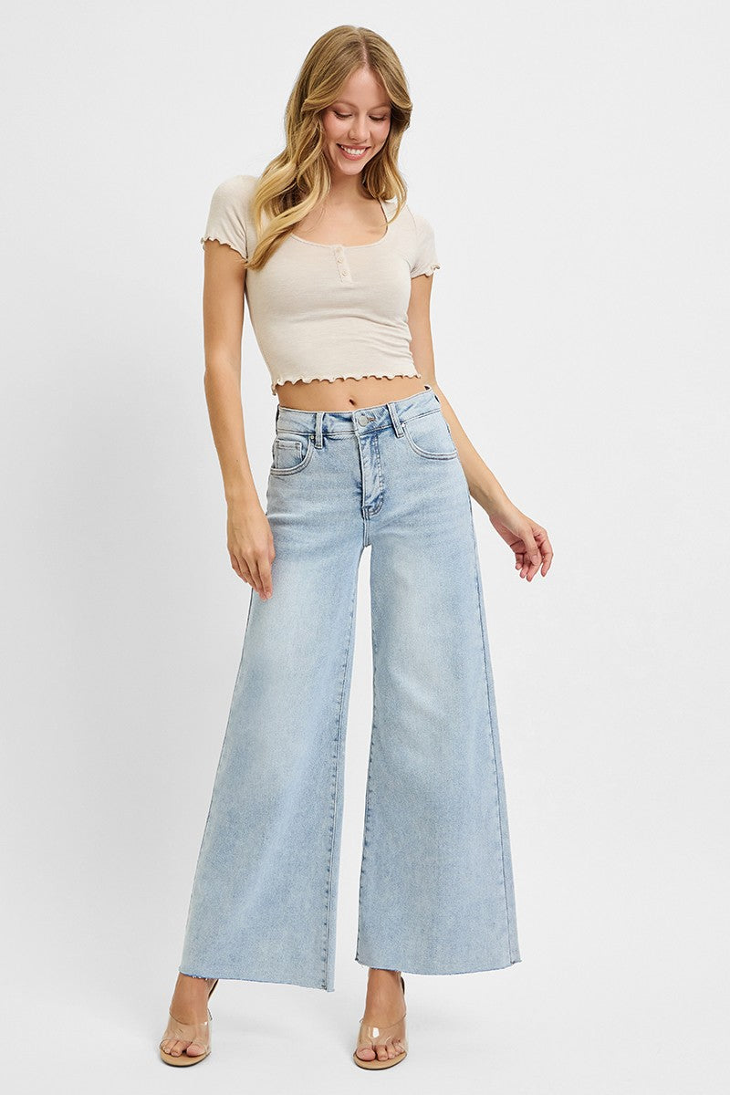 Risen High Rise Ankle Wide Palazzo
