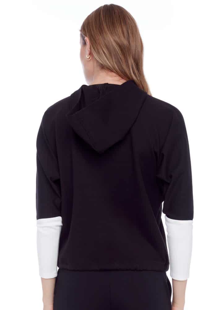 ILTM Annie StripedArmband Cropped Hoodie