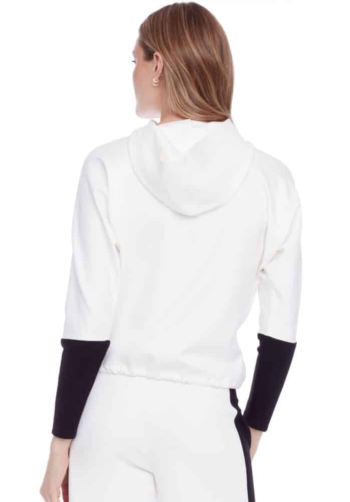 ILTM Annie StripedArmband Cropped Hoodie