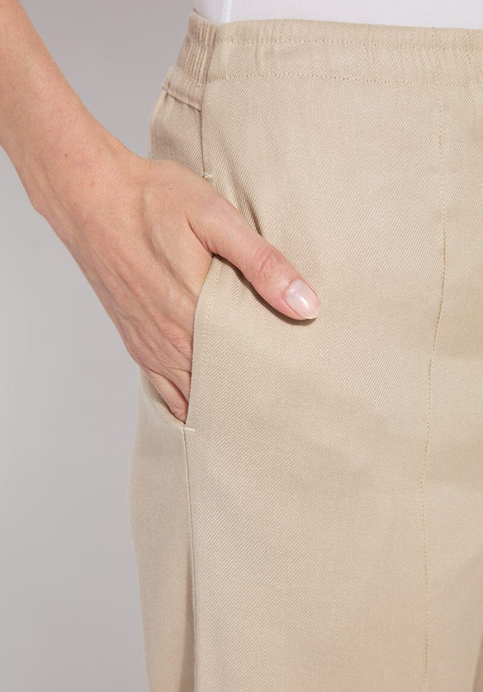Nixie Drawstring Linen Wide Leg