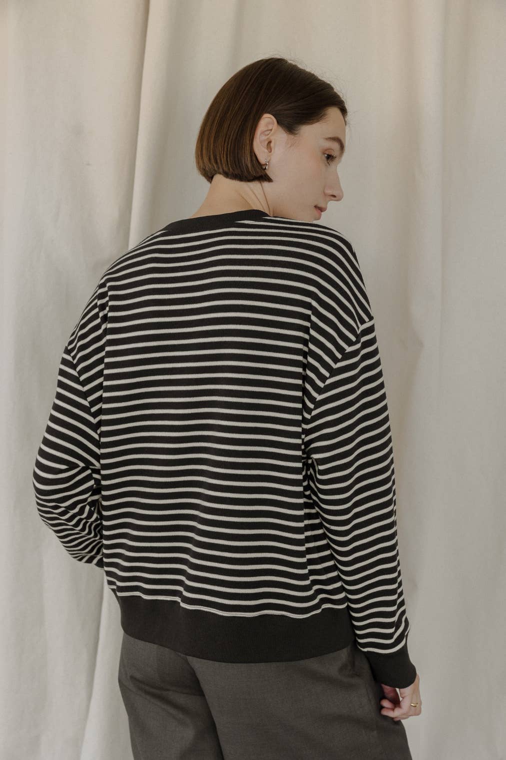 The Emery Sweater | Stripe Knit Sweater