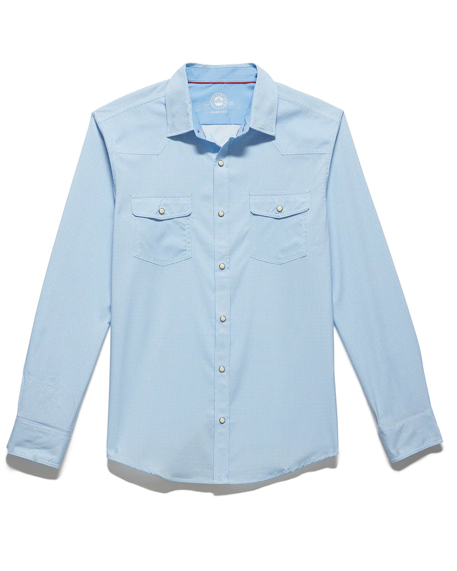 Flag And Anthem Light Blue/White Varnell Performance Top
