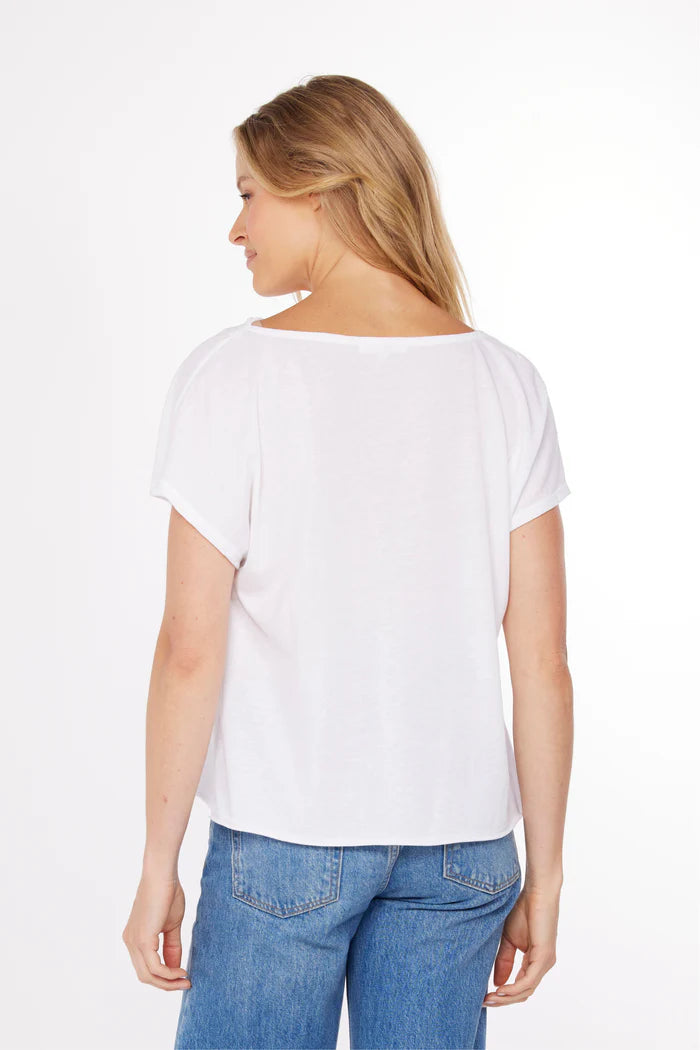 Draped Neck Tee
