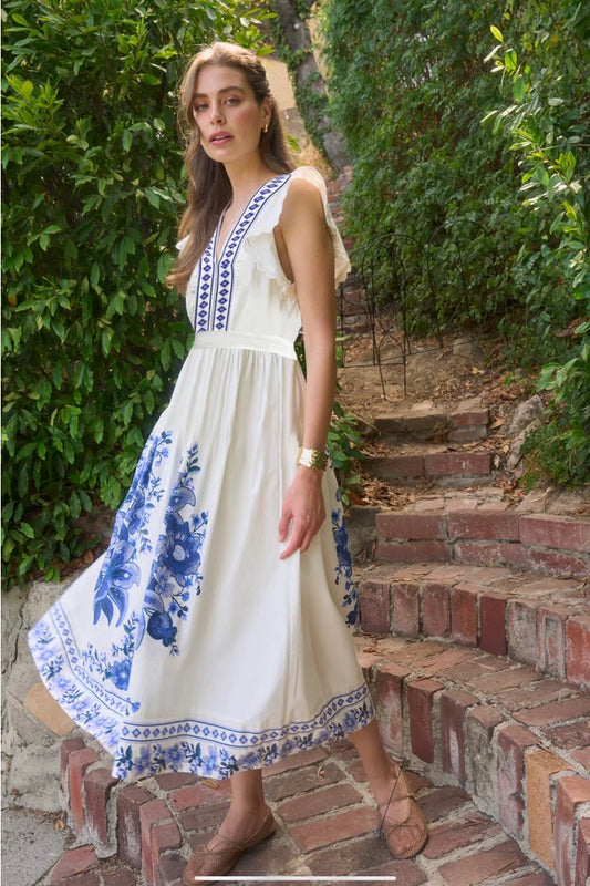 Floral Border Midi