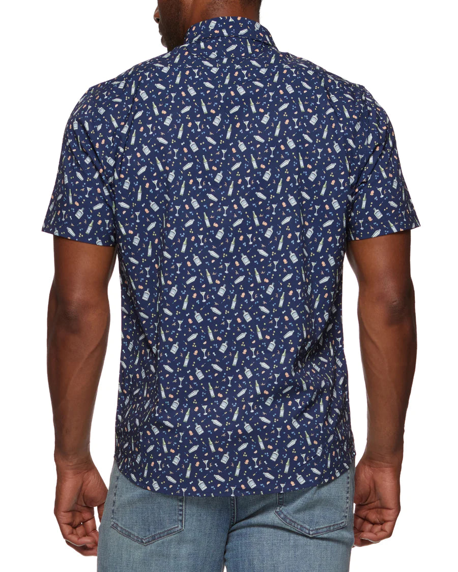 Flag And Anthem Navy Multi Deerbrook Martini Top