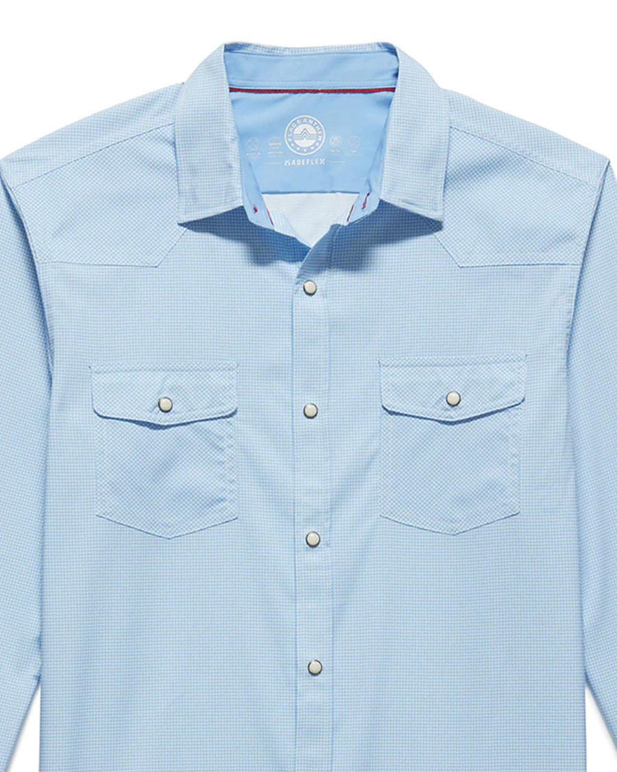 Flag And Anthem Light Blue/White Varnell Performance Top
