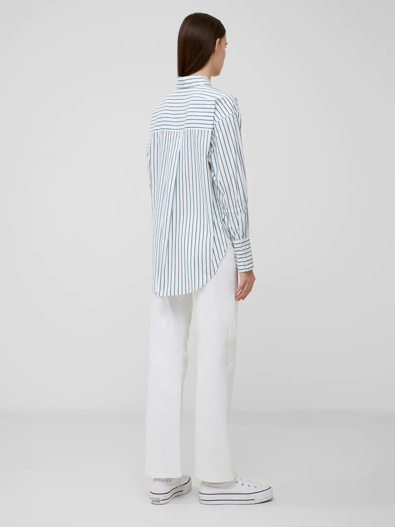 French Connection Rhodes Poplin Sleeve Detail Shirt