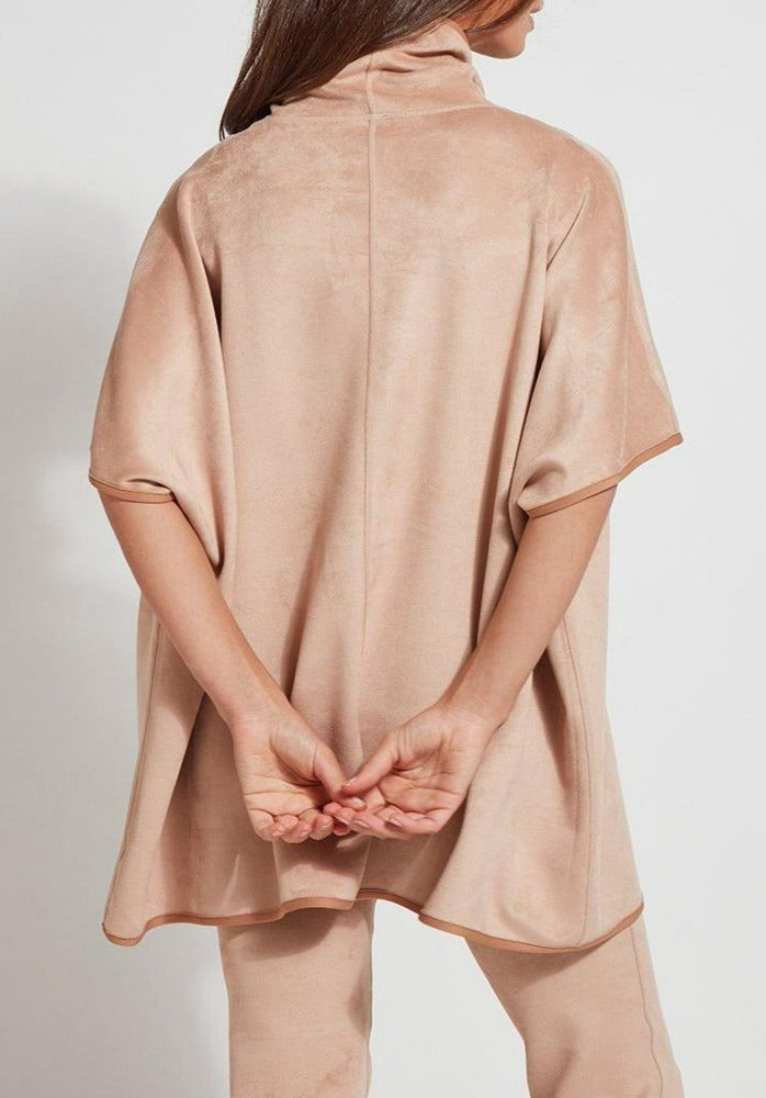 Velveteen Reversible Suede Poncho