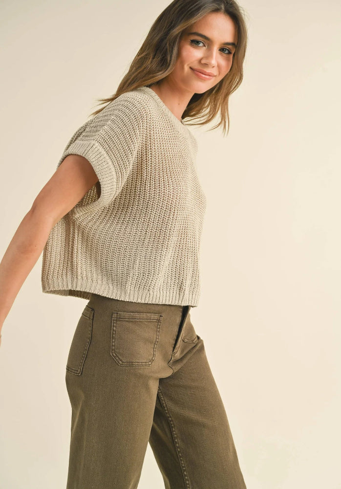 Miou Muse Dolman Sleeve Knitted Top