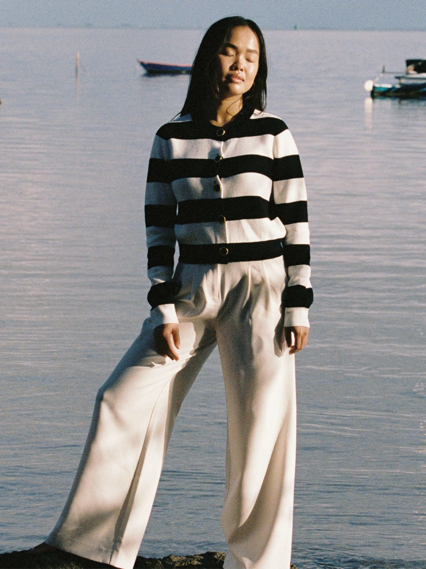 French Connection Nyrobi Stripe Cardigan