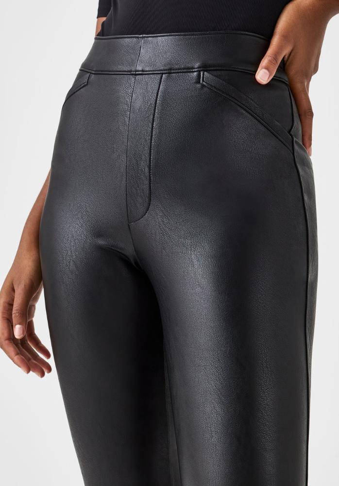 SPANX Leather-Like Flare Pant