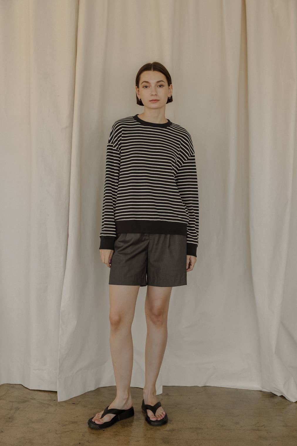 The Emery Sweater | Stripe Knit Sweater