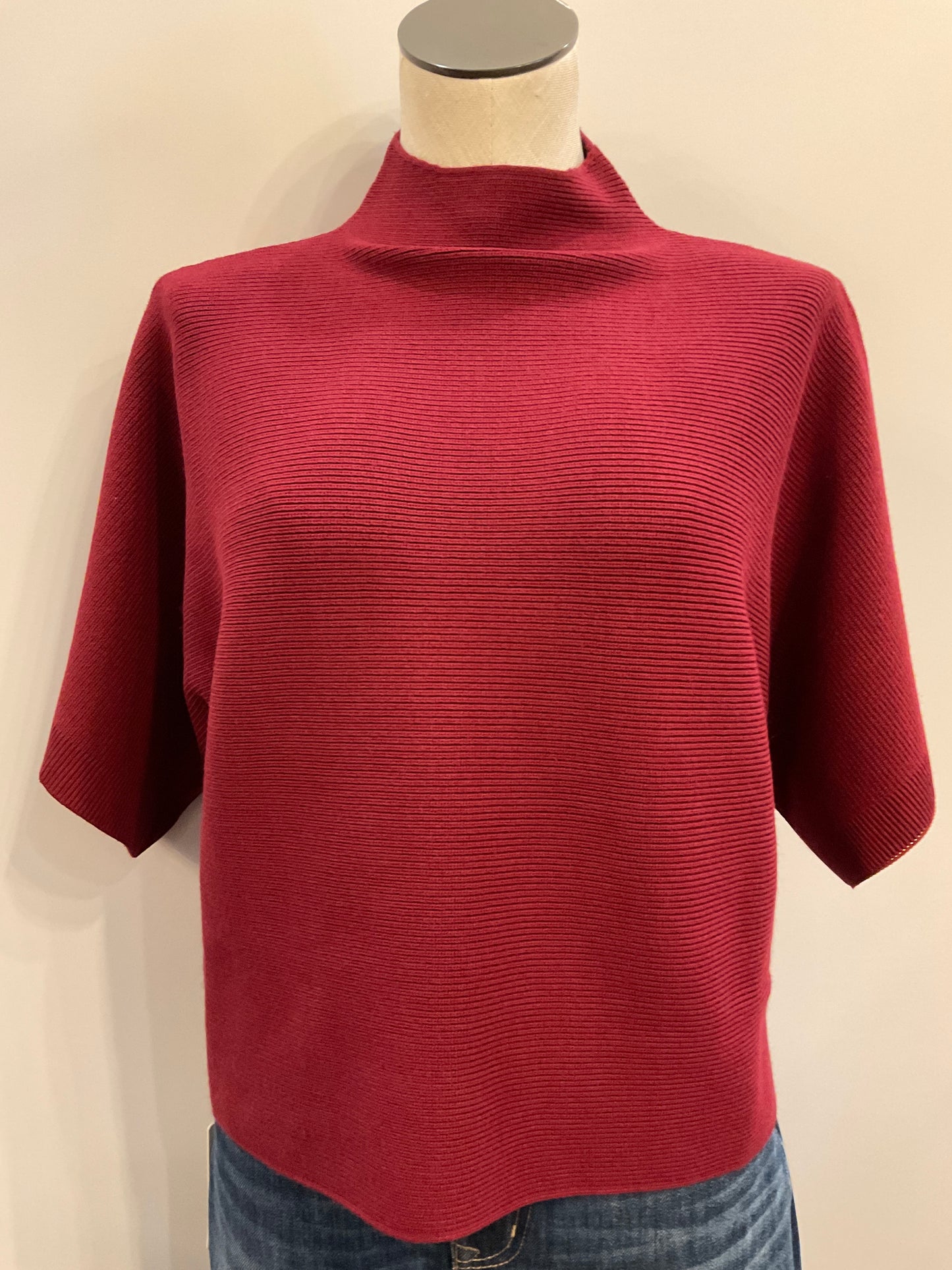Crimson Mock S/S Sweater