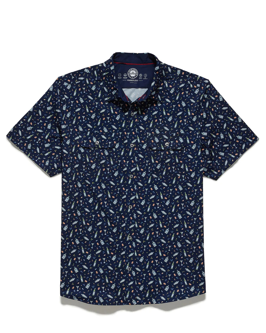 Flag And Anthem Navy Multi Deerbrook Martini Top