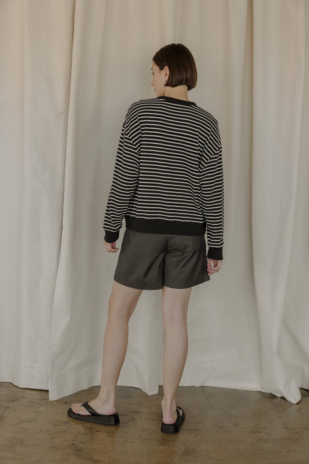 The Emery Sweater | Stripe Knit Sweater