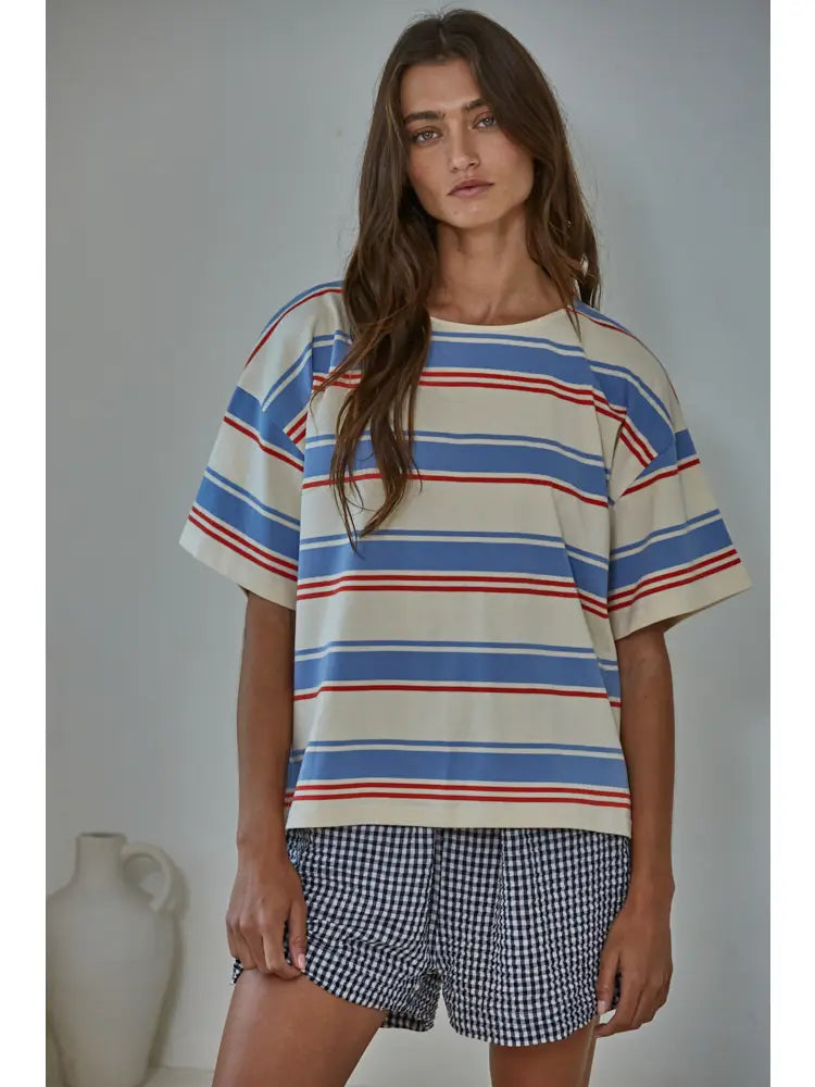Gingham Blue Shorts