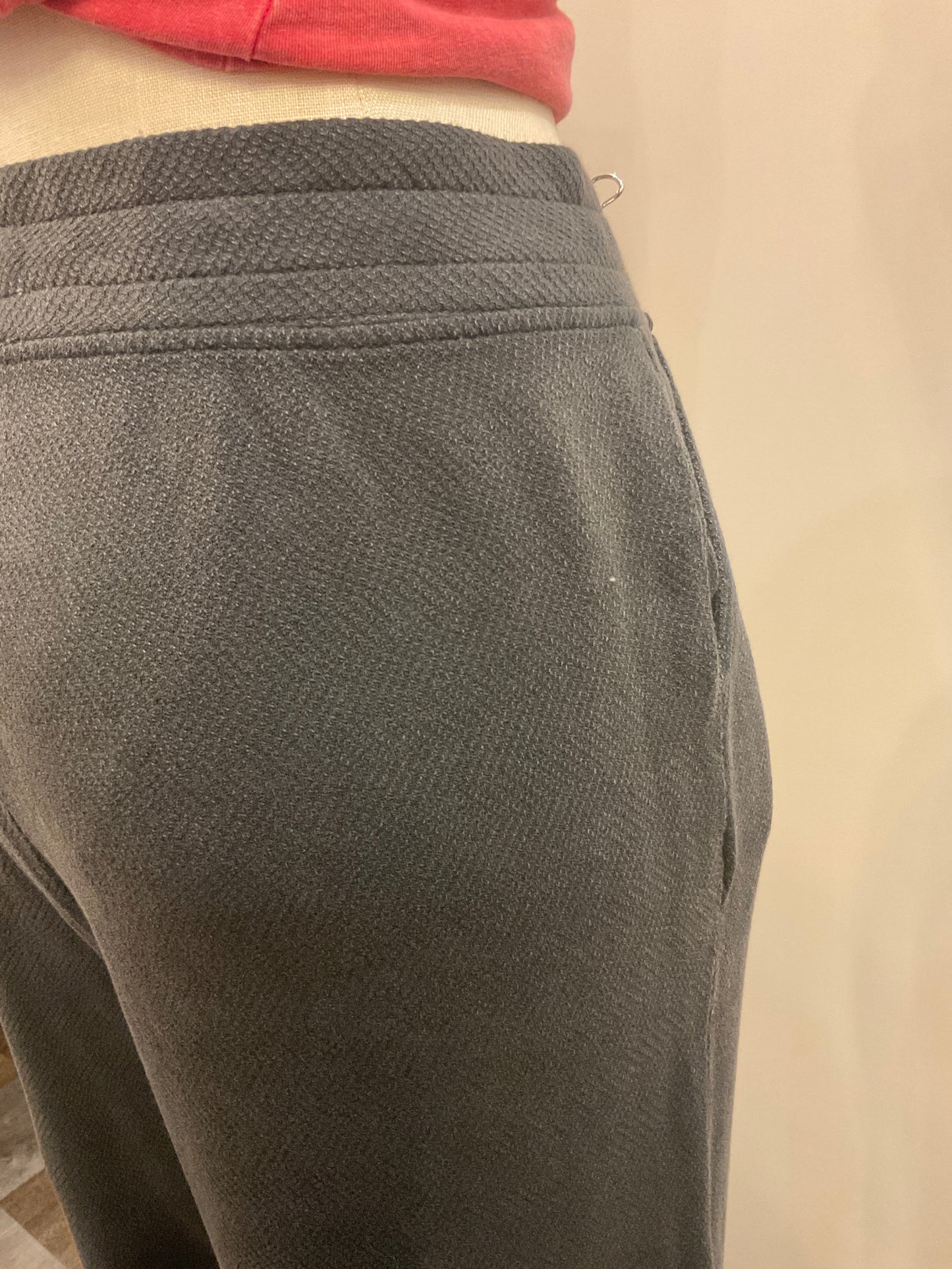 Gathered Waist Flare Crop Pant