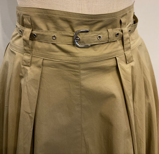 Pleated A-Line Skirt