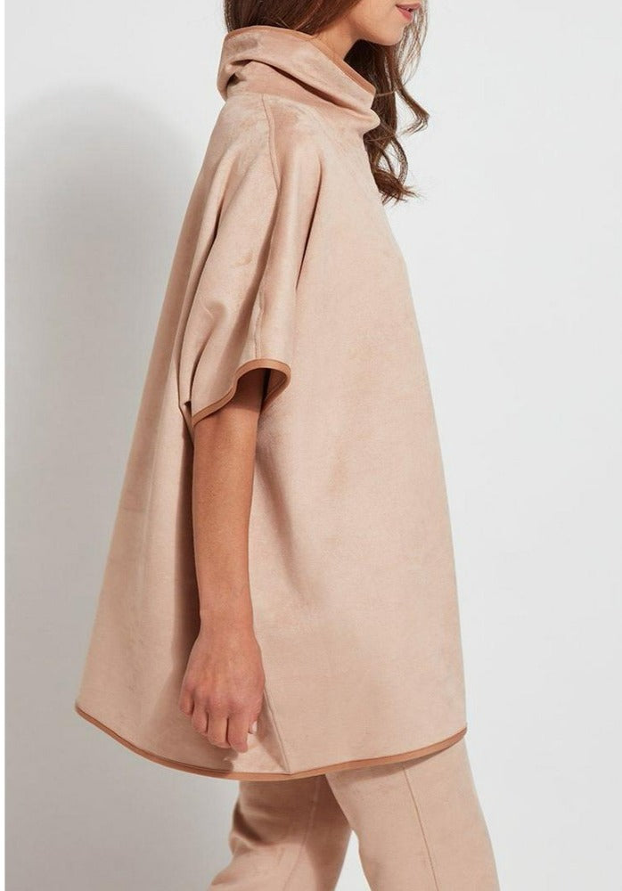 Velveteen Reversible Suede Poncho