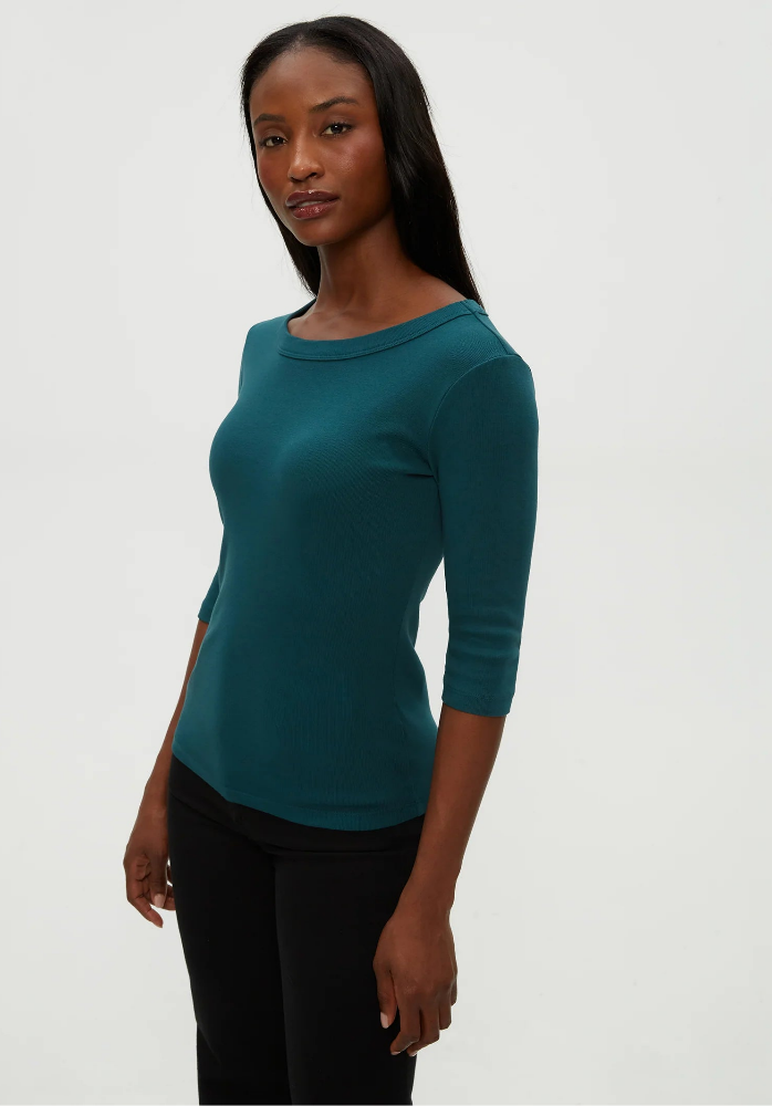 Michael Stars Dot 3/4 Sleeve Tee