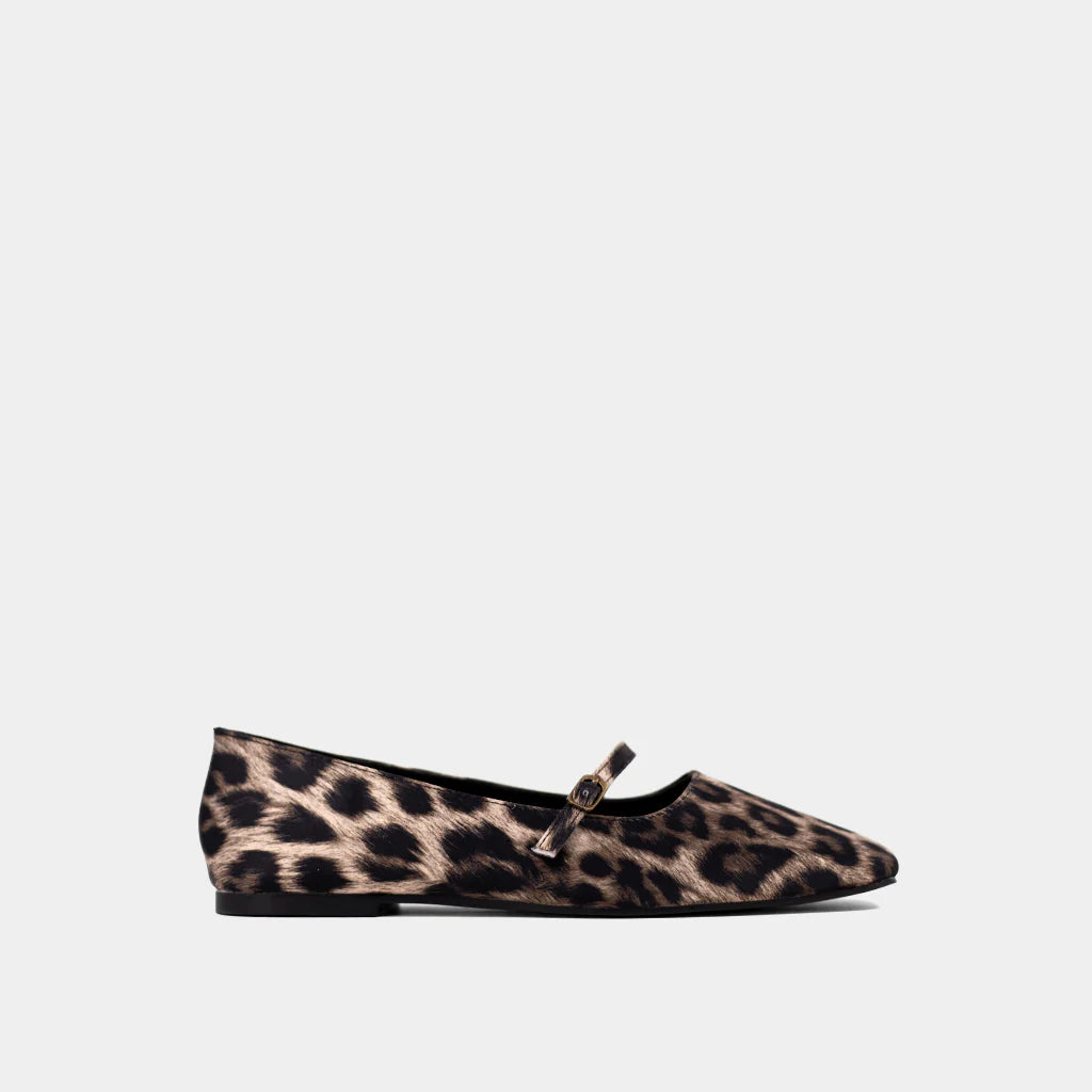 Adele leopard print satin