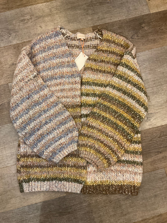 SrB Multi Striped Cardi