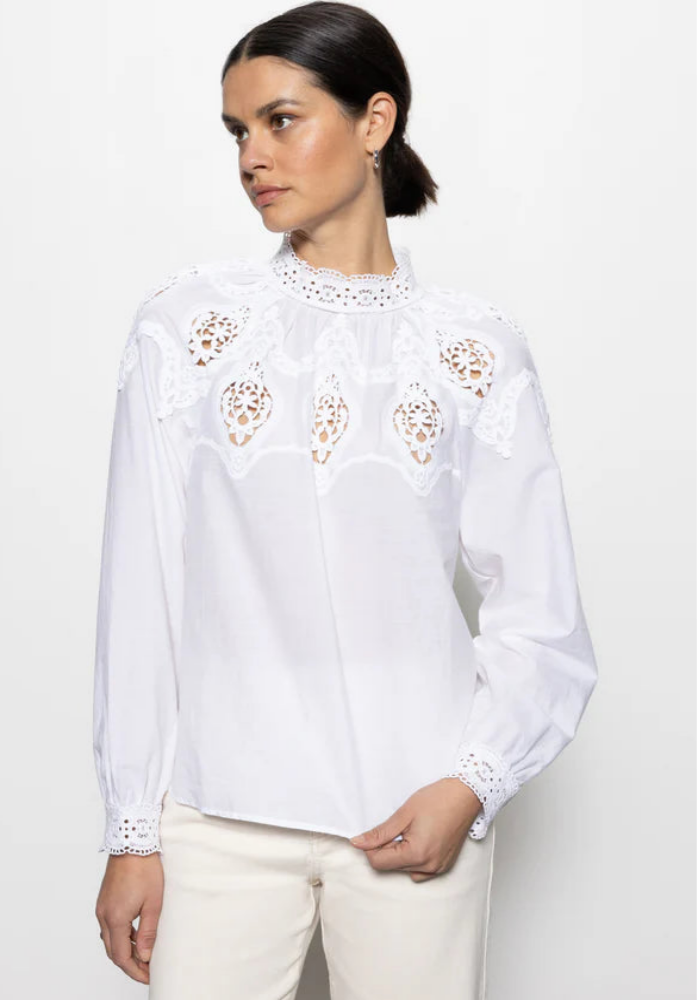 Lace Popover Blouse