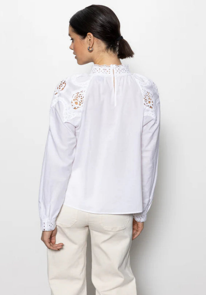 Lace Popover Blouse