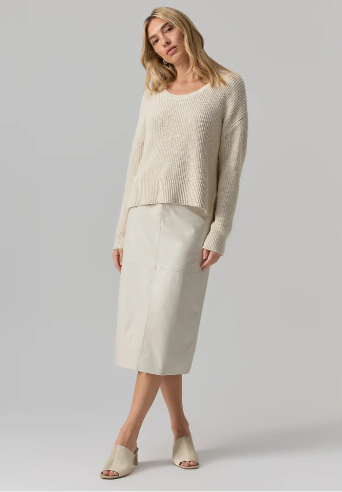 Sanctuary Scoop Neck Sweater Eco Natural