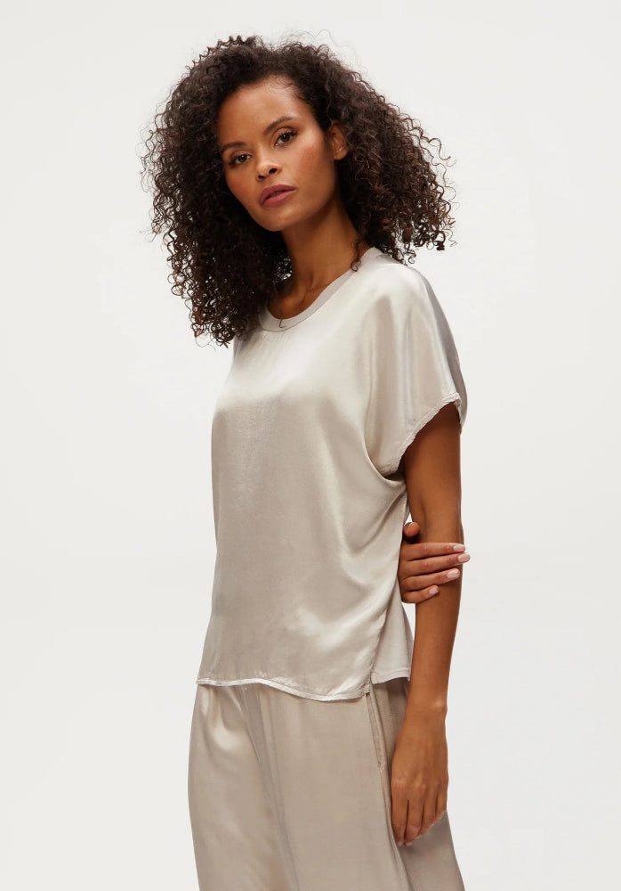 Michael Stars Satin Flow Tee