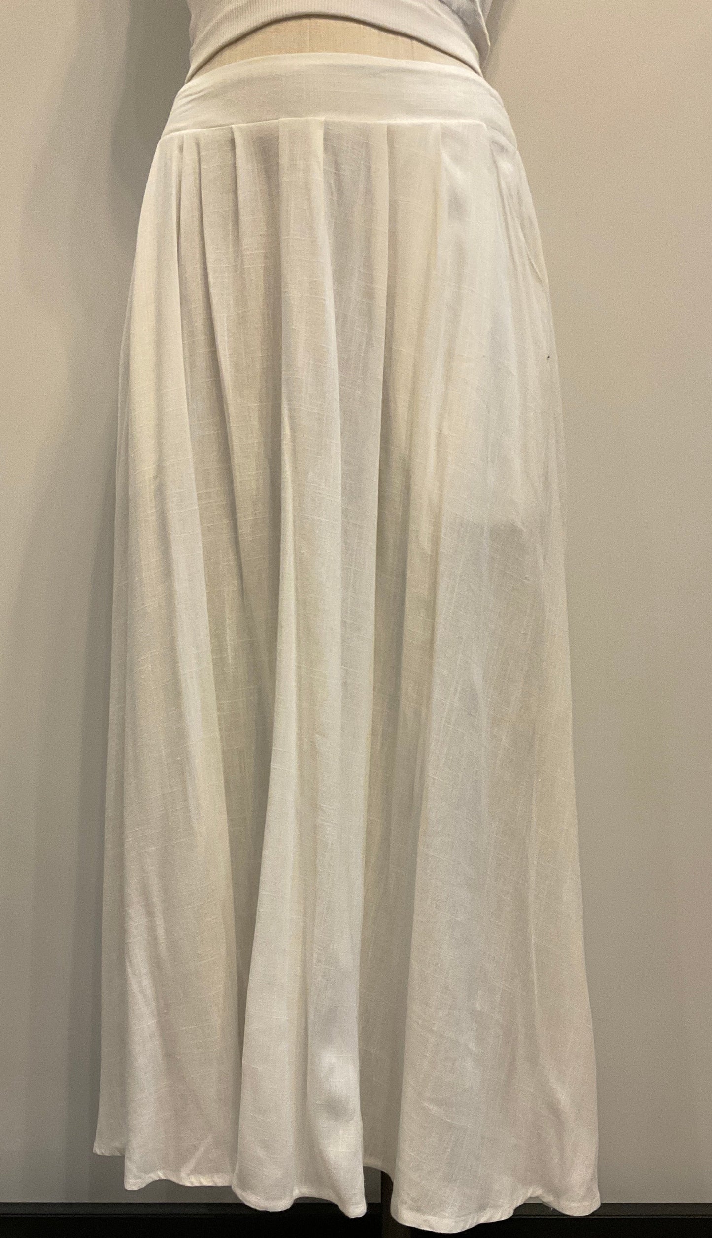 White Midi Skirt