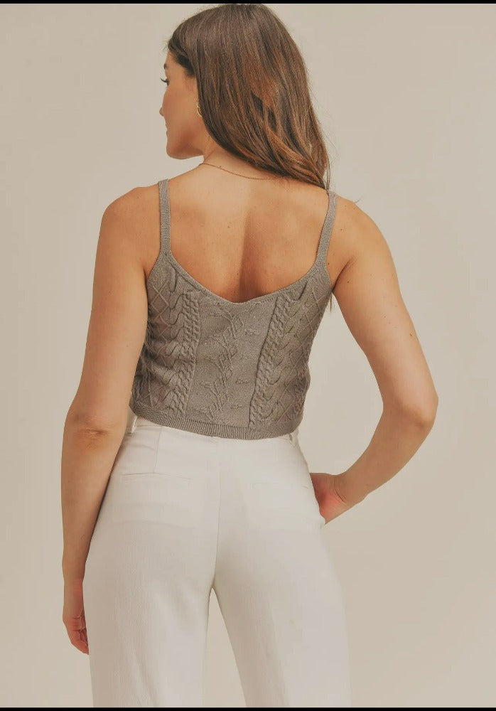 Reset by Jane Knit sweater set taupe