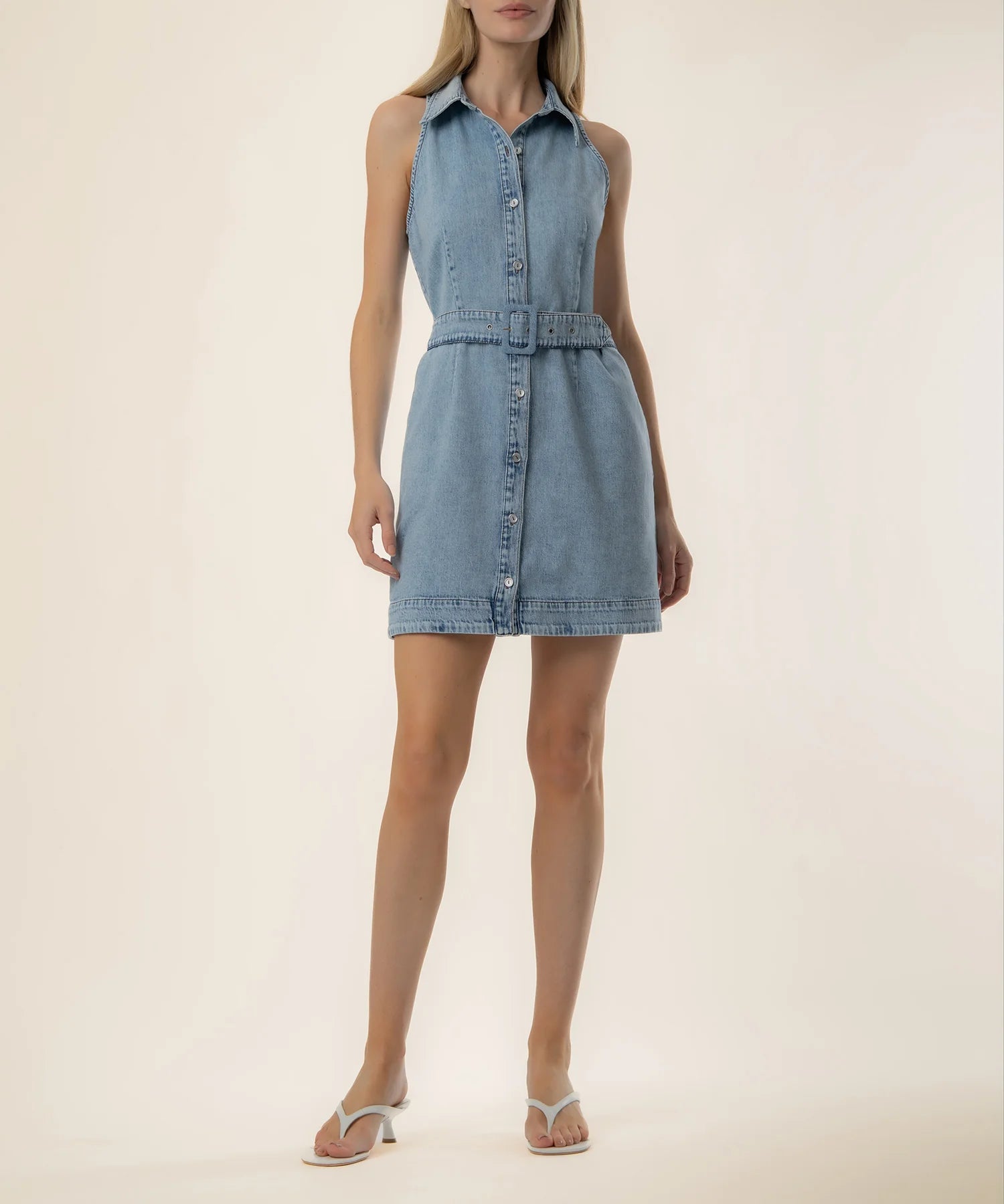 Kut from the Kloth Eileen Halter Denim Dress