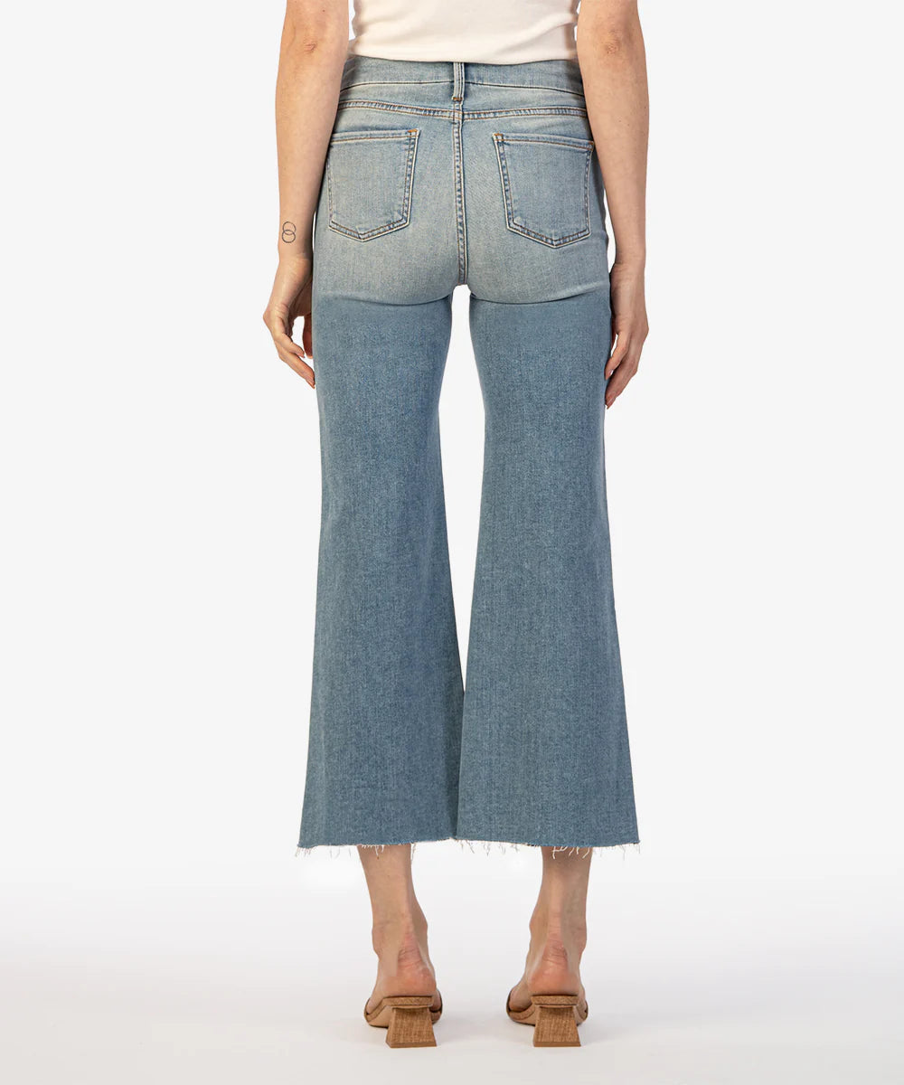 KUT Meg High Rise Ankle Wide Leg(Romantic/Med Wash)