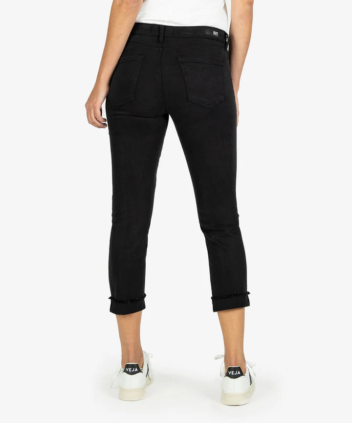 KUT Amy Crop Straight Leg (Black)